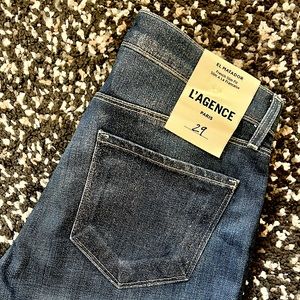L’AGENCE NWT Matador Glitter Coated Jeans size 29